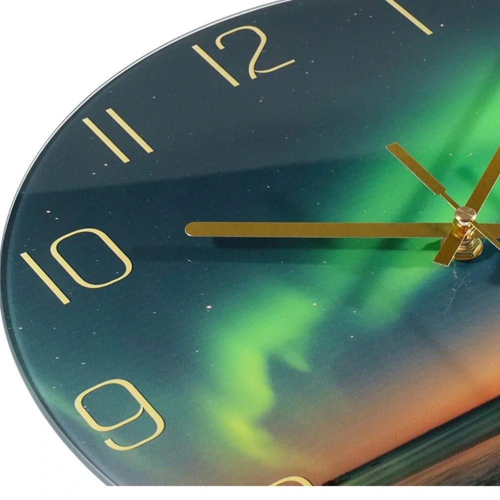 Wonzom 12 in northern lights modern wall clock